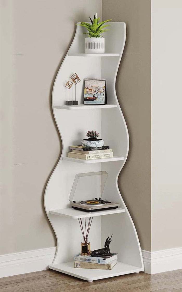 Kệ góc tường hiện đại